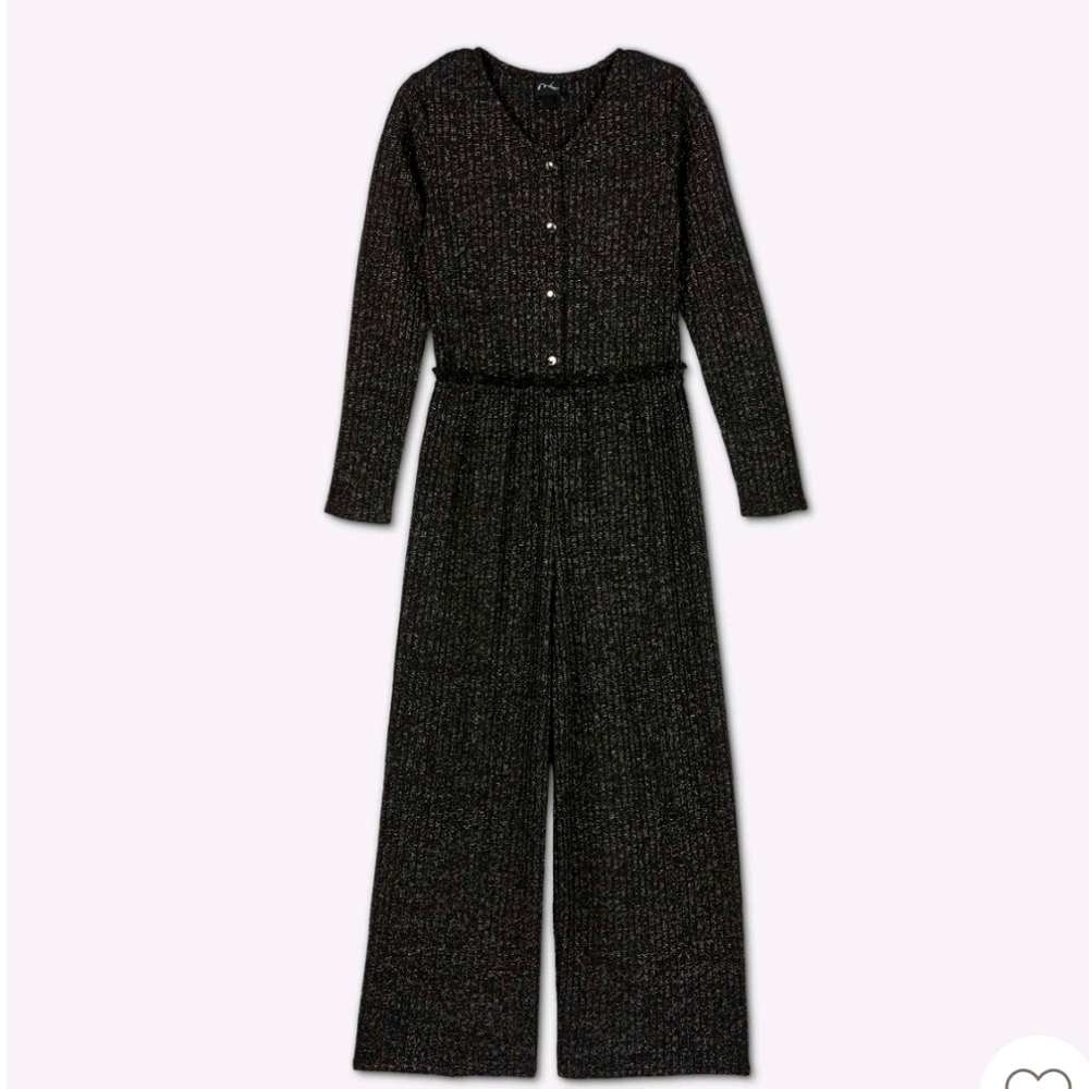 Art Class Girls henley knit jumpsuit